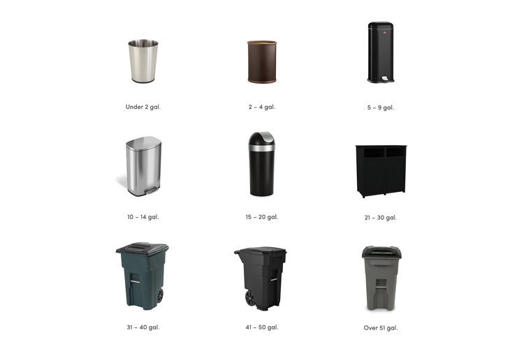 Trash bin shop vs trash can